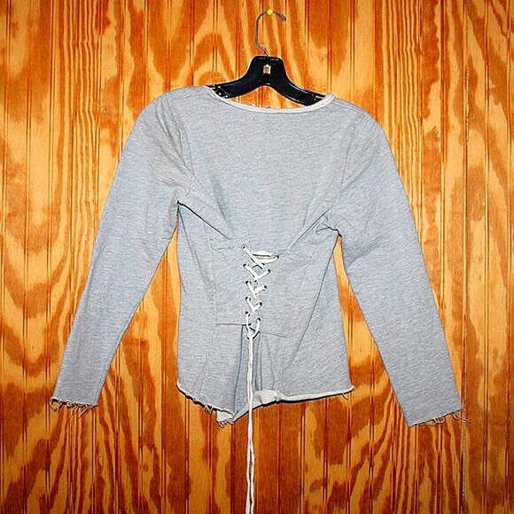 Guest Editor Lace-Up Back Top - Size M - Picture 2 of 3